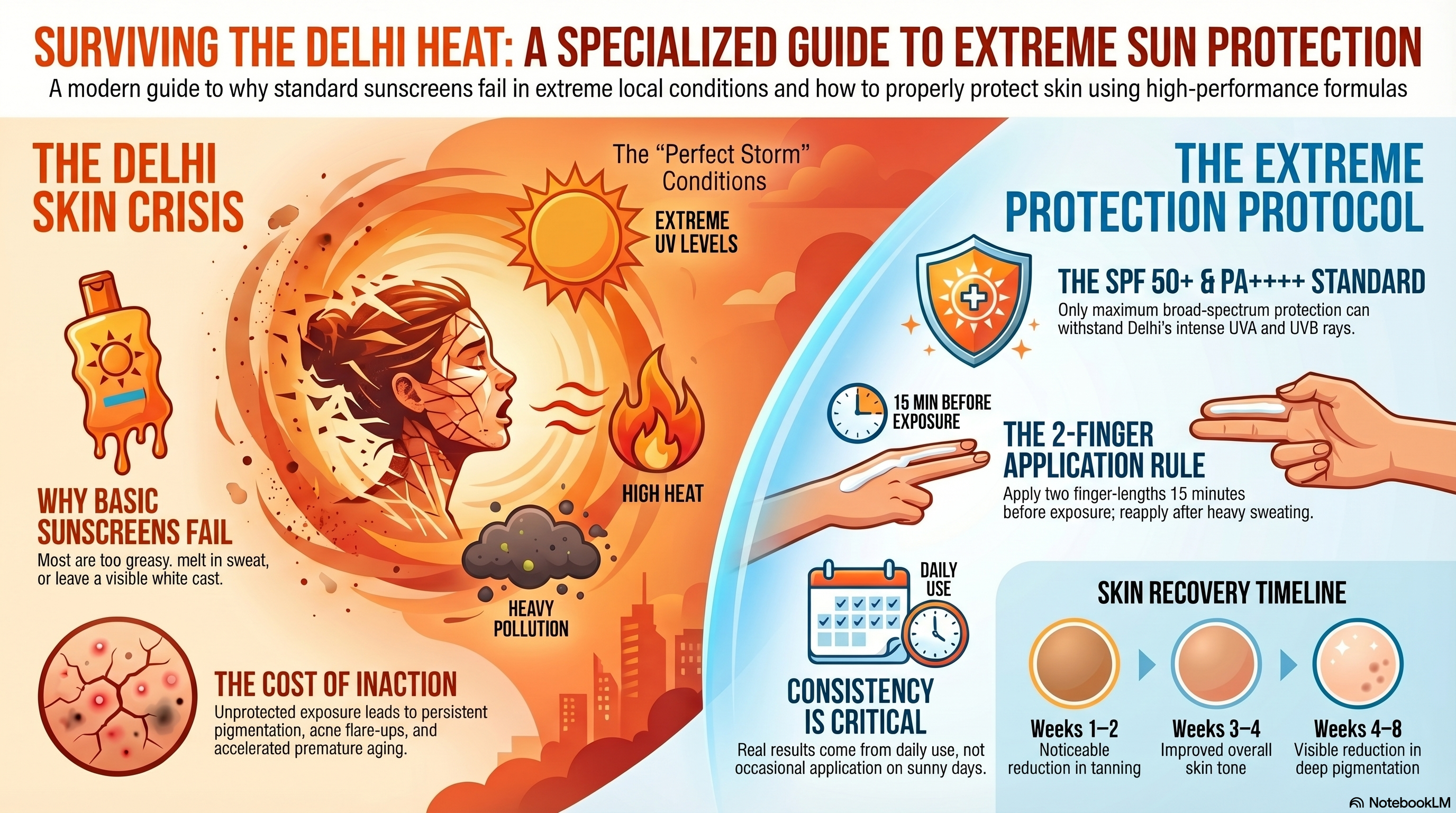 BEST SUNSCREEN FOR DELHI HEAT WHAT ACTUALLY WORKS IN EXTREME SUN & POLLUTION (2026 GUIDE)