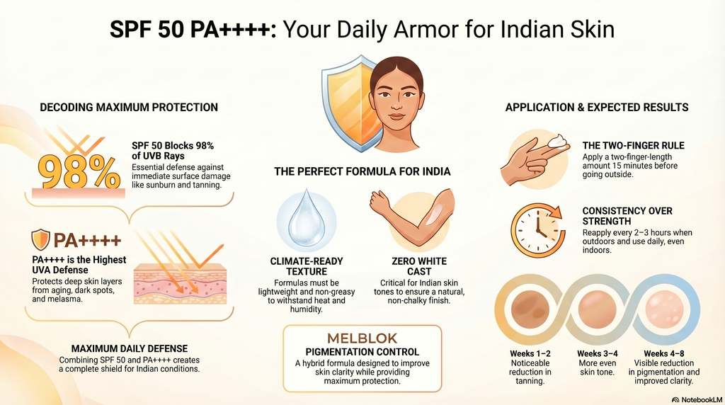 SPF 50 PA++++ Sunscreen for Face: The Ultimate Protection Guide for In ...