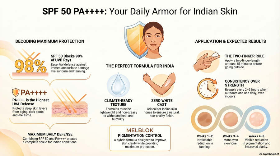 SPF 50 PA++++ Sunscreen for Face: The Ultimate Protection Guide for In ...