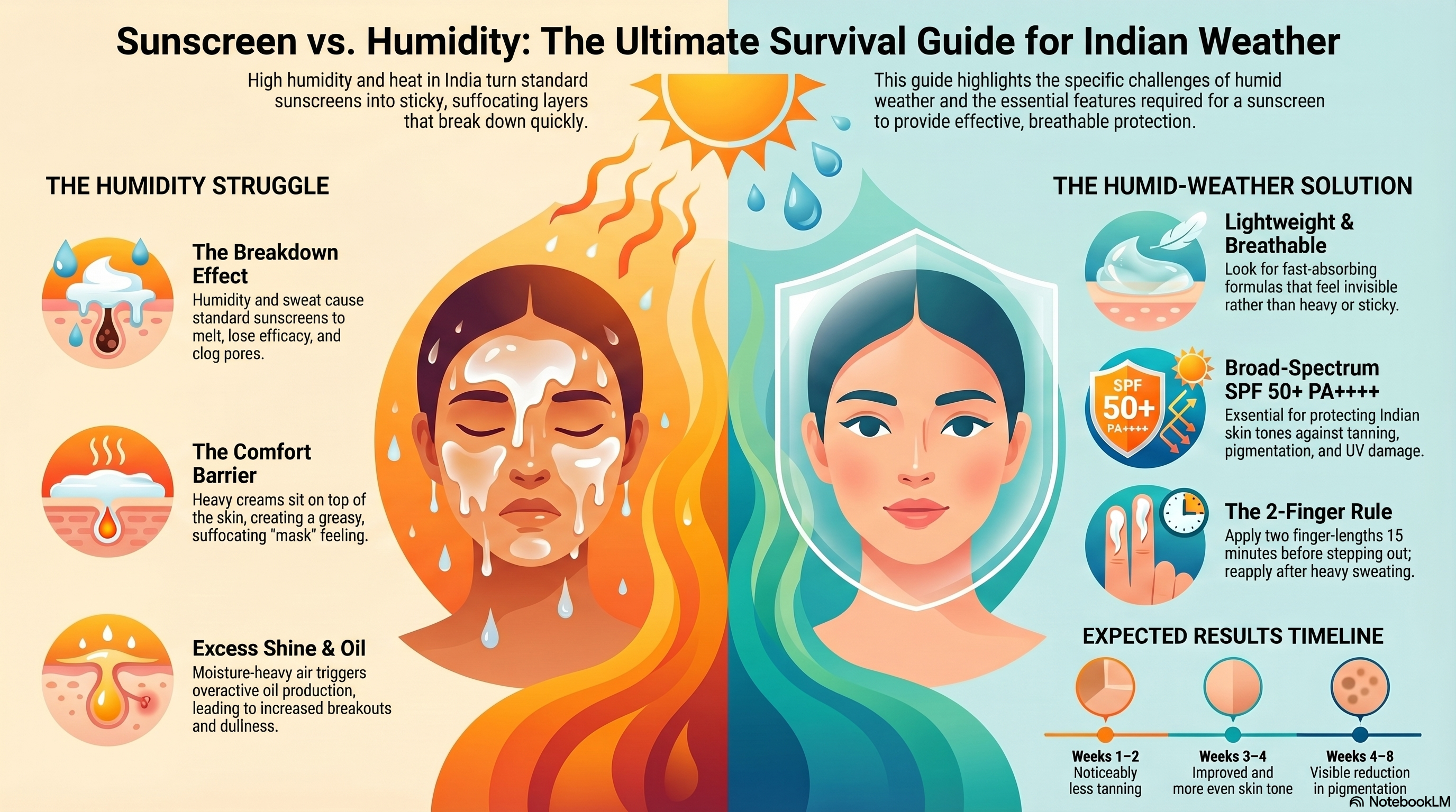 SUNSCREEN CREAM FOR HUMID WEATHER IN INDIA WHAT ACTUALLY WORKS IN HEAT & STICKINESS (2026 GUIDE)